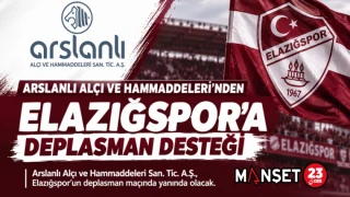 Arslanlı Alçı ve Hammaddeleri’nden Elazığspor’a Deplasman Desteği