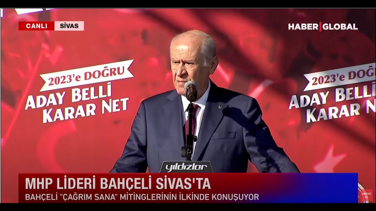 CANLI İZLE - Devlet Bahçeli MHP Sivas Mitinginde Konuşuyor