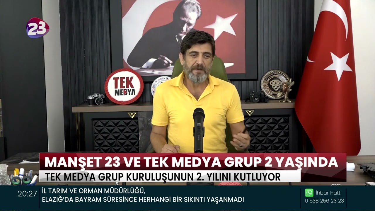 MANŞET 23 VE TEK MEDYA GRUP 2 YAŞINDA